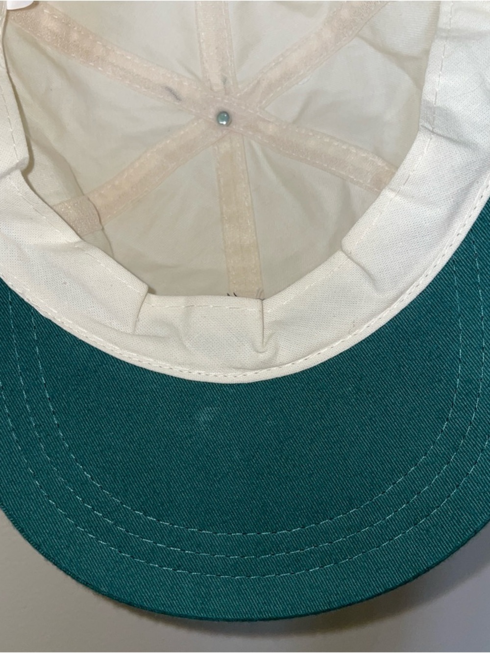 Vegetables VINTAGE White and Green Cotton Baseball Cap-adjustable fabric - Picture 7 of 9